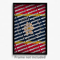 Meadville Mississippi Poster (MS City Souvenir 11x17 Town Print)