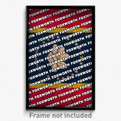Foxworth Mississippi Poster (MS City Souvenir 11x17 Town Print)