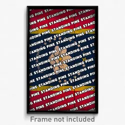 Standing Pine Mississippi Poster (MS City Souvenir 11x17 Town Print)