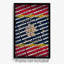 Meridian Station Mississippi Poster (MS City Souvenir 11x17 Town Print)