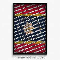 White Oak Mississippi Poster (MS City Souvenir 11x17 Town Print)