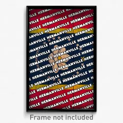 Hermanville Mississippi Poster (MS City Souvenir 11x17 Town Print)
