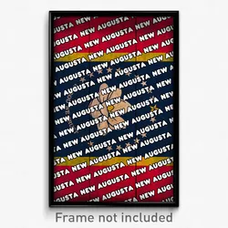 New Augusta Mississippi Poster (MS City Souvenir 11x17 Town Print)