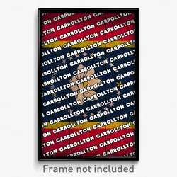 Carrollton Mississippi Poster (MS City Souvenir 11x17 Town Print)