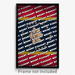 Mount Pleasant Mississippi Poster (MS City Souvenir 11x17 Town Print)