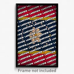 Lakeview Mississippi Poster (MS City Souvenir 11x17 Town Print)
