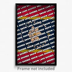 Snow Lake Shores Mississippi Poster (MS City Souvenir 11x17 Town Print)