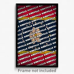 Kirkville Mississippi Poster (MS City Souvenir 11x17 Town Print)