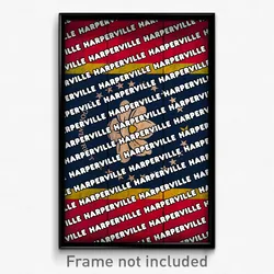 Harperville Mississippi Poster (MS City Souvenir 11x17 Town Print)