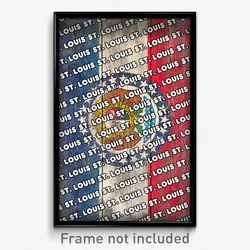 St. Louis Missouri Poster (MO City Souvenir 11x17 Town Print)