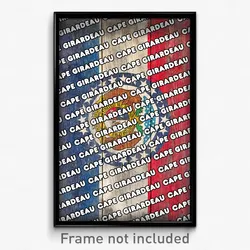 Cape Girardeau Missouri Poster (MO City Souvenir 11x17 Town Print)