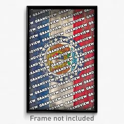 Grandview Missouri Poster (MO City Souvenir 11x17 Town Print)