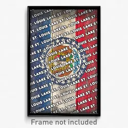 Lake St. Louis Missouri Poster (MO City Souvenir 11x17 Town Print)