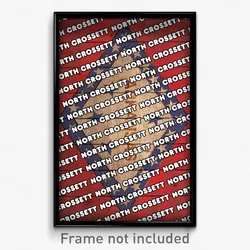 North Crossett Arkansas Poster (AR City Souvenir 11x17 Town Print)