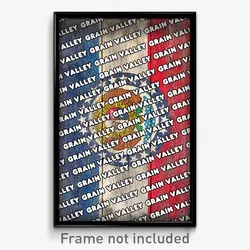 Grain Valley Missouri Poster (MO City Souvenir 11x17 Town Print)
