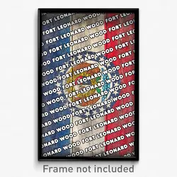 Fort Leonard Wood Missouri Poster (MO City Souvenir 11x17 Town Print)