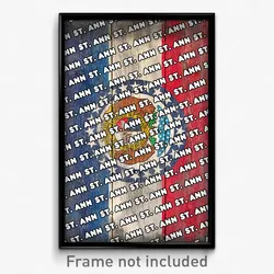 St. Ann Missouri Poster (MO City Souvenir 11x17 Town Print)