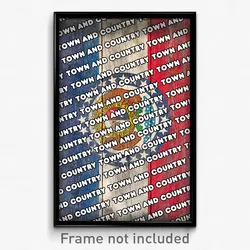 Town and Country Missouri Poster (MO City Souvenir 11x17 Town Print)