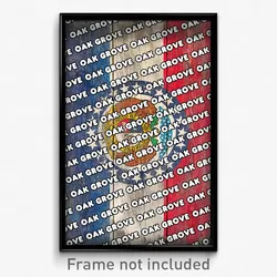 Oak Grove Missouri Poster (MO City Souvenir 11x17 Town Print)
