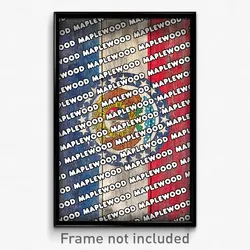 Maplewood Missouri Poster (MO City Souvenir 11x17 Town Print)