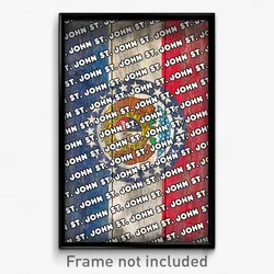 St. John Missouri Poster (MO City Souvenir 11x17 Town Print)