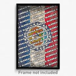 Glendale Missouri Poster (MO City Souvenir 11x17 Town Print)