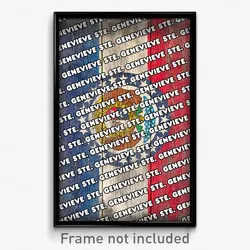 Ste. Genevieve Missouri Poster (MO City Souvenir 11x17 Town Print)