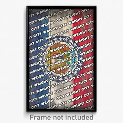 Wright City Missouri Poster (MO City Souvenir 11x17 Town Print)