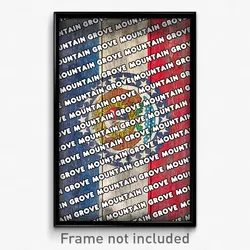 Mountain Grove Missouri Poster (MO City Souvenir 11x17 Town Print)