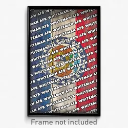 Whiteman AFB Missouri Poster (MO City Souvenir 11x17 Town Print)