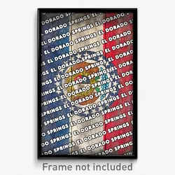 El Dorado Springs Missouri Poster (MO City Souvenir 11x17 Town Print)