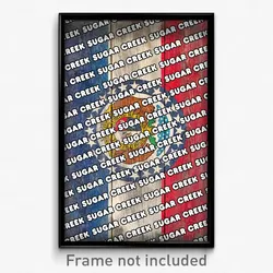 Sugar Creek Missouri Poster (MO City Souvenir 11x17 Town Print)