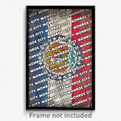 Monroe City Missouri Poster (MO City Souvenir 11x17 Town Print)