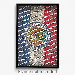 Pine Lawn Missouri Poster (MO City Souvenir 11x17 Town Print)