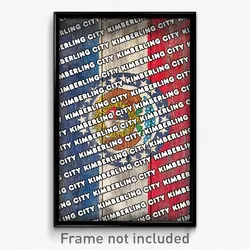 Kimberling City Missouri Poster (MO City Souvenir 11x17 Town Print)
