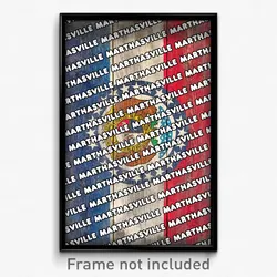 Marthasville Missouri Poster (MO City Souvenir 11x17 Town Print)