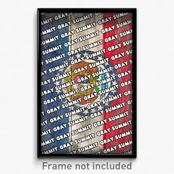 Gray Summit Missouri Poster (MO City Souvenir 11x17 Town Print)