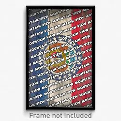 Mountain View Missouri Poster (MO City Souvenir 11x17 Town Print)