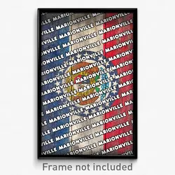 Marionville Missouri Poster (MO City Souvenir 11x17 Town Print)