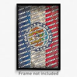 Lathrop Missouri Poster (MO City Souvenir 11x17 Town Print)