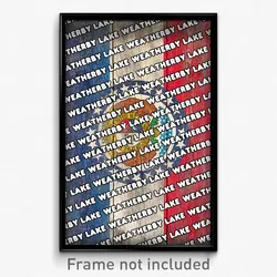Weatherby Lake Missouri Poster (MO City Souvenir 11x17 Town Print)