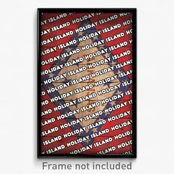 Holiday Island Arkansas Poster (AR City Souvenir 11x17 Town Print)
