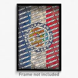Elsberry Missouri Poster (MO City Souvenir 11x17 Town Print)