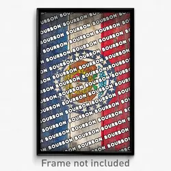 Bourbon Missouri Poster (MO City Souvenir 11x17 Town Print)