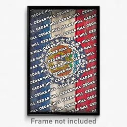 Cedar Hill Missouri Poster (MO City Souvenir 11x17 Town Print)