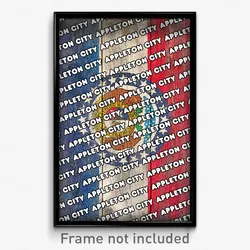 Appleton City Missouri Poster (MO City Souvenir 11x17 Town Print)