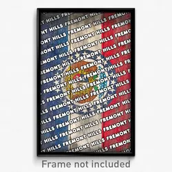 Fremont Hills Missouri Poster (MO City Souvenir 11x17 Town Print)