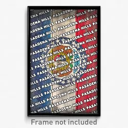 Pasadena Hills Missouri Poster (MO City Souvenir 11x17 Town Print)