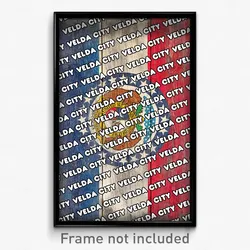 Velda City Missouri Poster (MO City Souvenir 11x17 Town Print)