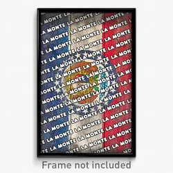 La Monte Missouri Poster (MO City Souvenir 11x17 Town Print)